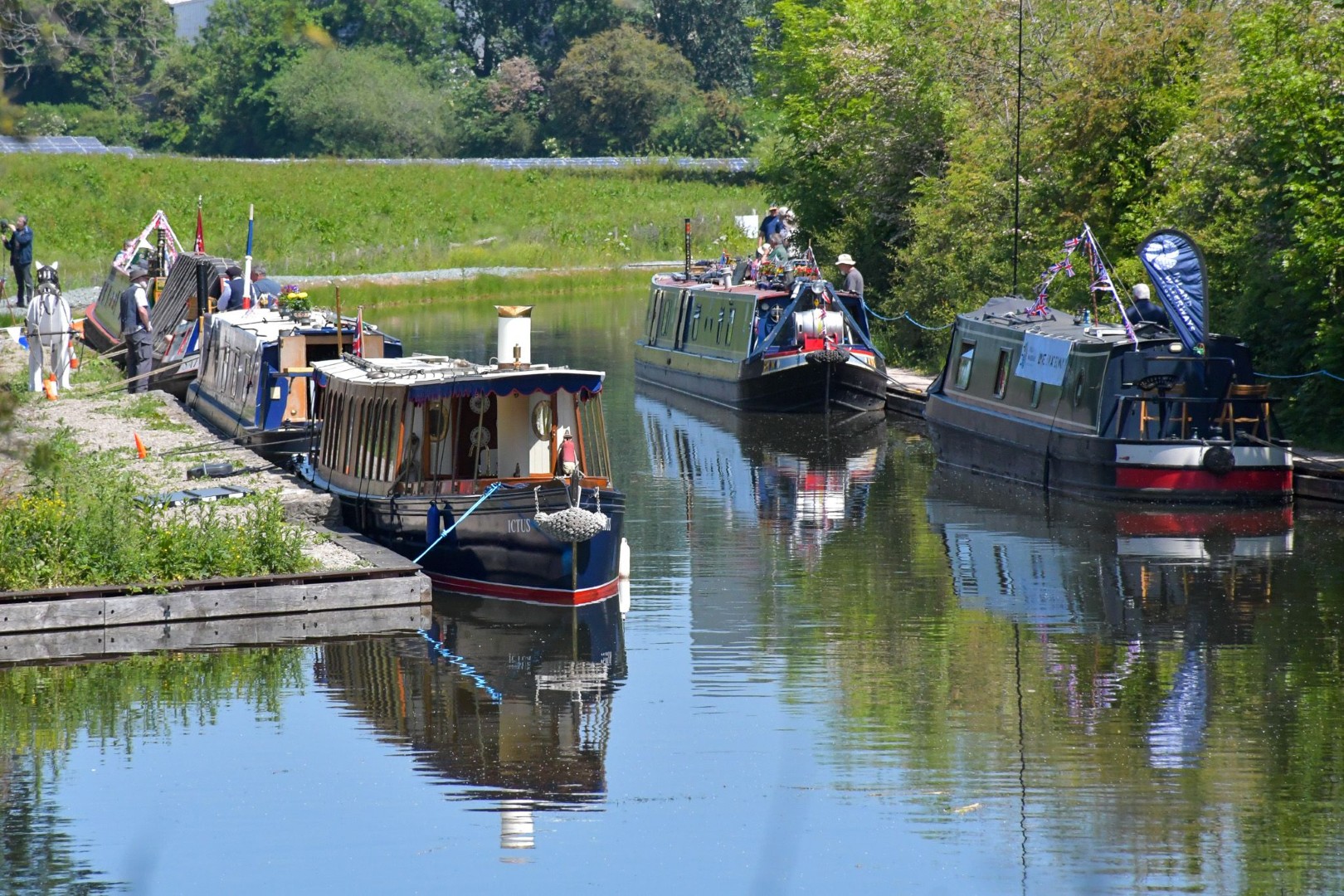 Aerial view of the pipeline project